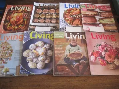 Martha Stewart Living Magazine LOT OF 8 ISSUES SUMMER/EASTER ISSUE YR 1999-2021 • $8.99
