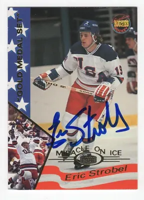 1995 Signature Rookies 1980 Miracle On Ice #35 - Eric Strobel Autograph - TTM • $19.99