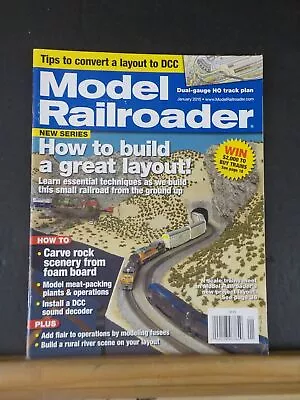 Model Railroader Magazine 2010 January How To Build A Great Layout Carve Rock Sc • $5