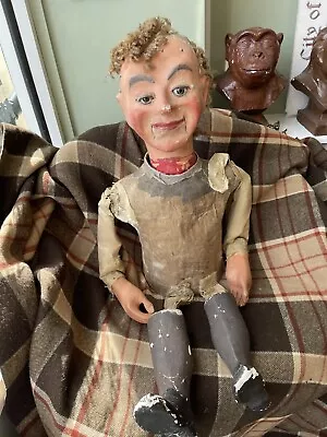 Antique/Edwardian Arthur Quisto Ventriloquist Figure/Dummy/Doll Unrestored • $1555.69