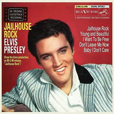 Elvis Presley Jailhouse Rock HUGE 4x4 Ft Tapestry Banner Album Poster NEW • $24.99
