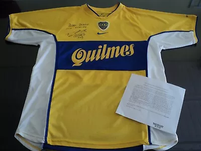 Boca Jrs Argentina Jersey 2001 Diego Maradona Signed Certified Original Nike  • $2500