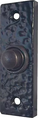 Reproduction Black Antique Door Chime Bell Push Button - Premium UK Quality • £10.44