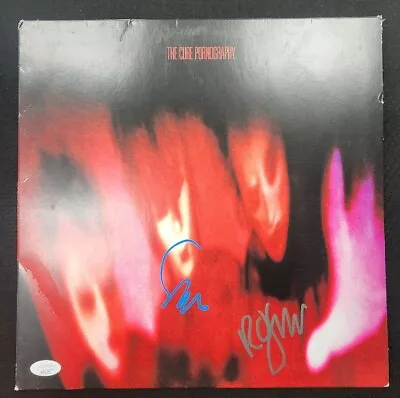 Robert Smith Simon Gallup Signed The Cure Vinyl Cover Pornography No Vinyl JSA • $598.11