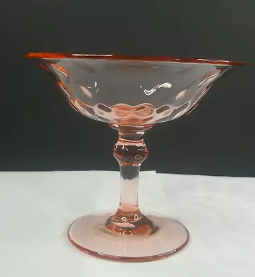 Yeoman # 1184 Heisey Glass Co Pink Comport/Compote USA C 1915 VGCD • $25