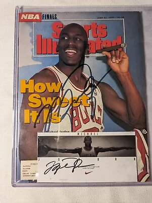 Michael Jordan Signed 1992 Finals Sports Illustrated Magazine COA & Nike Glossy • $599