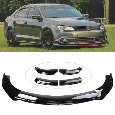 $50.52 • Buy For VW Jetta MK6 MK7 Glossy Black Front Bumper Lip Spoiler Splitter Body Kit