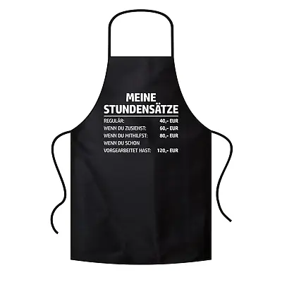 My Stundensätze Stundensatz Craftsman Mechanic Fun Cooking Apron Bib Apron • $18.70