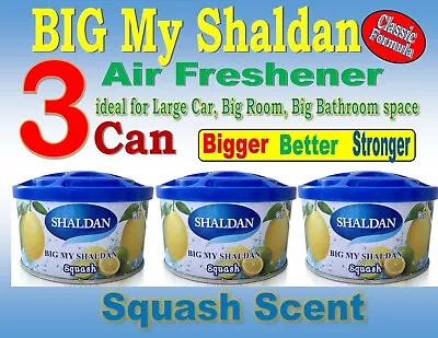 3 Can BIG MY SHALDAN - CLASSIC Formula - Air Freshener - SQUASH Scent • $32.99