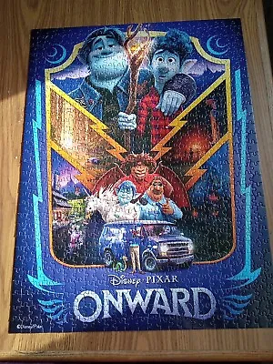 Disney Pixar Onward Puzzle Glued With Mod Podge 18 W X 24 H. • $3