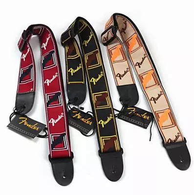 Embroidered Guitar Strap Fender Straps Electric Acoustic Guitar Bass Ukulele New • $17.47