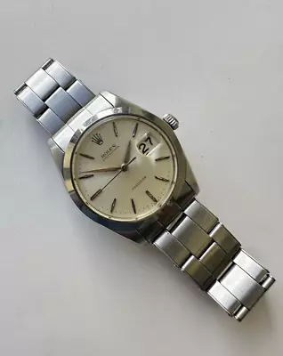 Rolex Vintage 1964 Oysterdate Precision 6694 Manual Wind Silver 34mm Watch Only! • $2195