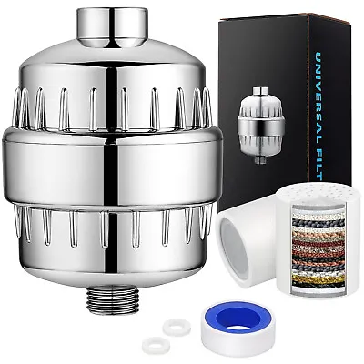 20 Stage Shower Head Filter Bath Hard Water Chlorine Purifier With 2 Filters • $27.08