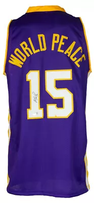 Metta World Peace Signed Los Angeles Lakers Jersey (Beckett) A.K.A Ron Artest Jr • $135.96