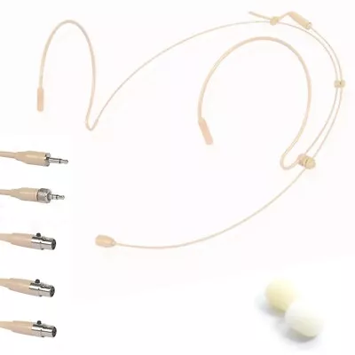 £13.58 • Buy Double Earhook Headset Mic Headworn Microphone For Sennheiser For Shure Wireless