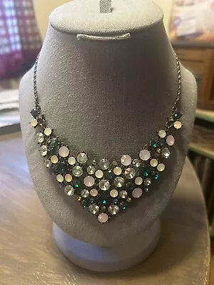 Cookie  Lee Rhinestone Adjustable Statement Necklace 19 Inch • $7