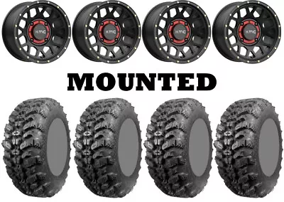 Kit 4 Interco Sniper 920 Tires 30x10-14 On KMC KS135 Grenade Black Wheels FXT • $1723.33