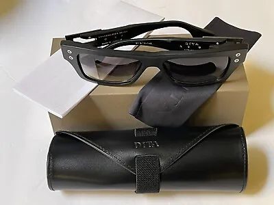 Dita Grandmaster-7 Dts407-a-03 Matte Black Frame Gray Lens Sunglasses 57-16-145 • $439