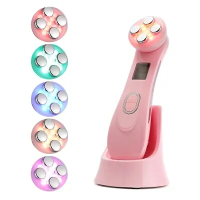 $36.29 • Buy 5 In 1 RF EMS LED Light Therapy Wrinkles Removal Beauty Instrument Anti Aging