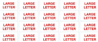 500 LARGE LETTER Small Labels Stickers Self Adhesive Printed Mail Sticker • £3.45