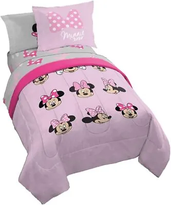 Minnie Mouse  Faces  Kids Reversible Bed Set - AB07RHW7NS23 • $93.95