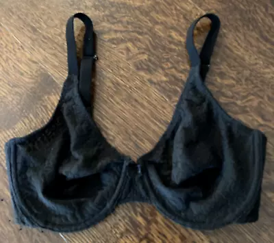 Wacoal Halo Lace Underwire Convertible Bra Style 851205 Sz 34D In Black • $24.99