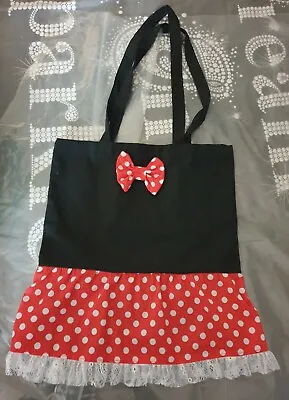 Minnie Mouse Inspired Canvas Tote Bag Shopping Bag. Disney • £11