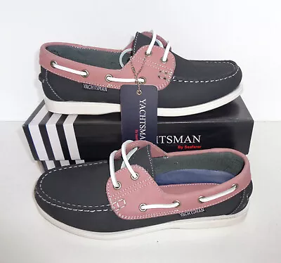 Yachtsman Leather New Ladies Boat Deck Casual Womens Trainers Shoes UK Size 5 • £19.98