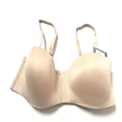 Maidenform Wireless Bra Strapless Convertible Straps ComfortGrip Balconette 36C • $8.18