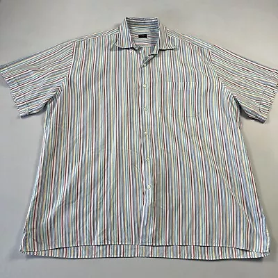 Solemare Maus & Hoffman Men’s Button Shirt Striped Made In Italy Multicolor 2XL • $27