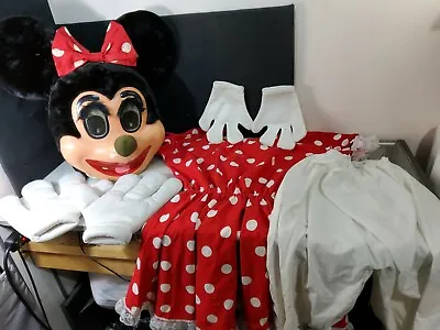 Vintage Minnie Mouse Costume Mascot Very Cool Adult • $342