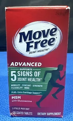 Move Free Advanced Plus MSM - 120 Tablets - Exp: 04/26 • $19.88