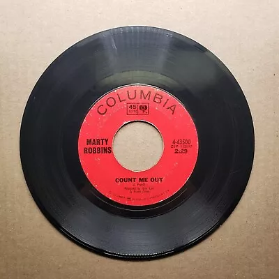 Marty Robbins- Private Wilson White; Count Me Out - Vinyl 45 RPM • $6.65