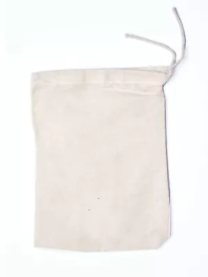 8 X10  Cotton Single Drawstring Muslin Bags (Natural Color) • $29.99