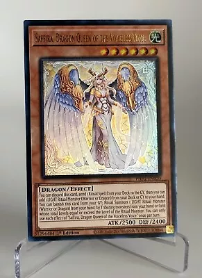 Saffira Dragon Queen Of The Voiceless Voice - PHNI-EN020 Ultra Rare Yugioh Card • $18.95