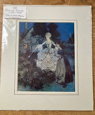 Wonderful Edmund Dulac Cinderella 1915 Vintage Mounted Colour Print • £15