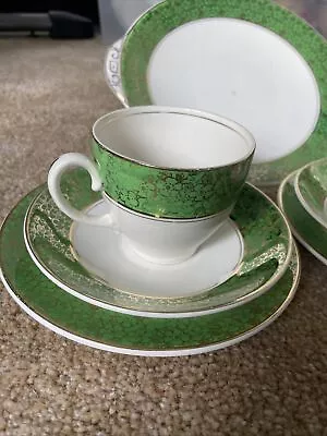 Washington Pottery Hanley X 2 Trios & Platter • £15