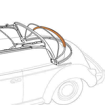 1952-1964 Volkswagen Beetle Convertible Synthetic Bow Above Rear Window • $179.95