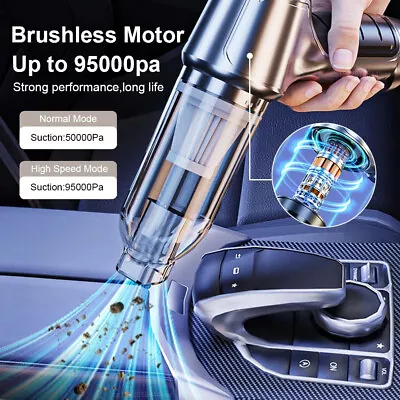 95000PA Handheld Car Cordless Vacuum Cleaner Brushless Mini Air Dust Blower AU • $44.79