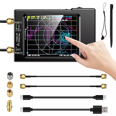 NanoVNA-H Vector Network Antenna Analyzer 2.8 Display 10KHz-1.5GHz MF HF VHF UHF • $105.44