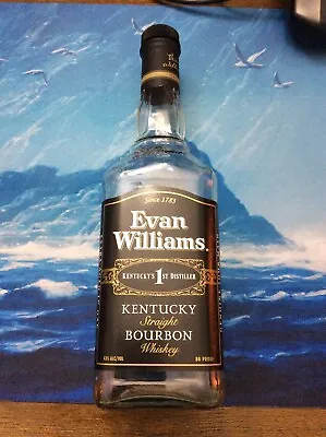 EMPTY Evan Williams Kentucky Straight Bourbon Whiskey Bottle 750 Ml Clear Crafts • $1