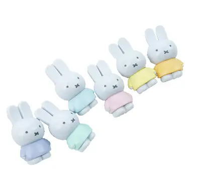 (Set Of 6)New JAPAN Miffy Rabbit Tetra Fibbitz Standing Pastel Figure (6 Colors) • $19.98