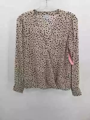 Pre-Owned Veronica M Tan Size Medium Printed Blouse • $17.59