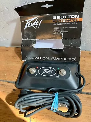 Peavey Multi-Purpose 2-Button Footswitch With LEDs • $42.99