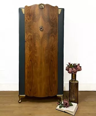 Single Vintage Walnut Wardrobe - Harris Lebus • £695