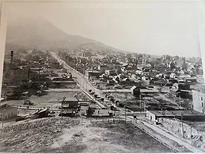 1800's Photo Main Street? & City Scape With  Mountain Fog? Helena Montana Print • $15.95