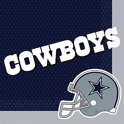 Dallas Cowboys NFL Pro Football Sports Banquet Party Bulk Luncheon Napkins • £12.31