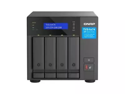 QNAP TVS-h474-PT-8G-US 4 Bay High-Speed Desktop NAS With Intel® Pentium® Gold 2- • $1238.99