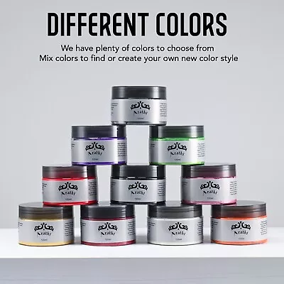 Arathi Hair Color Wax Mud Dye Cream Unisex Washable Temporary Modeling 11 Colors • $6.48