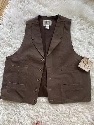 Frontier Classics Old West Victorian FrontierCM60 Single Breast Vest NEW W/Tag-L • $55